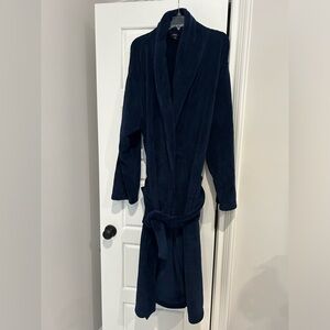 NWOT Polo Ralph Lauren Plush Robe Navy